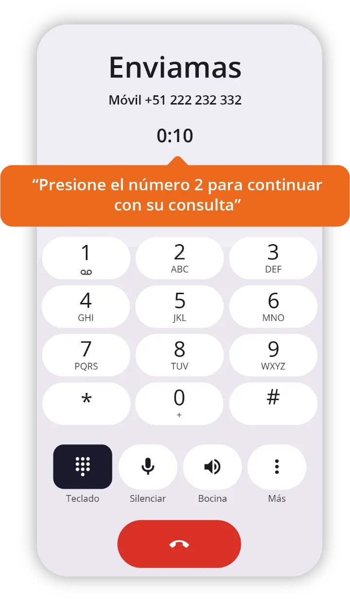 Ejemplo de llamada IVR en EnviaMas