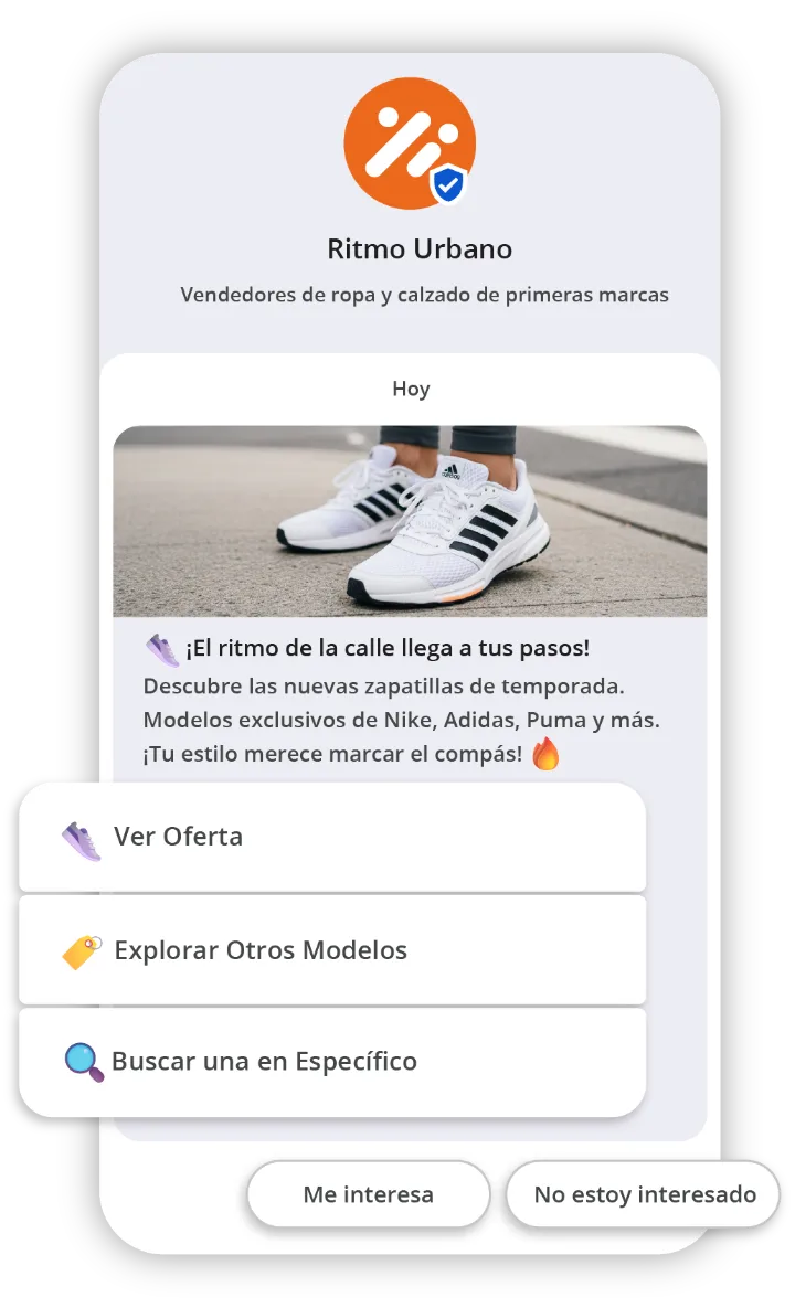 Ejemplo de mensaje RCS en EnviaMas